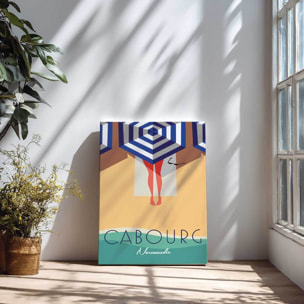 Tableau ville Cabourg Toile imprimée