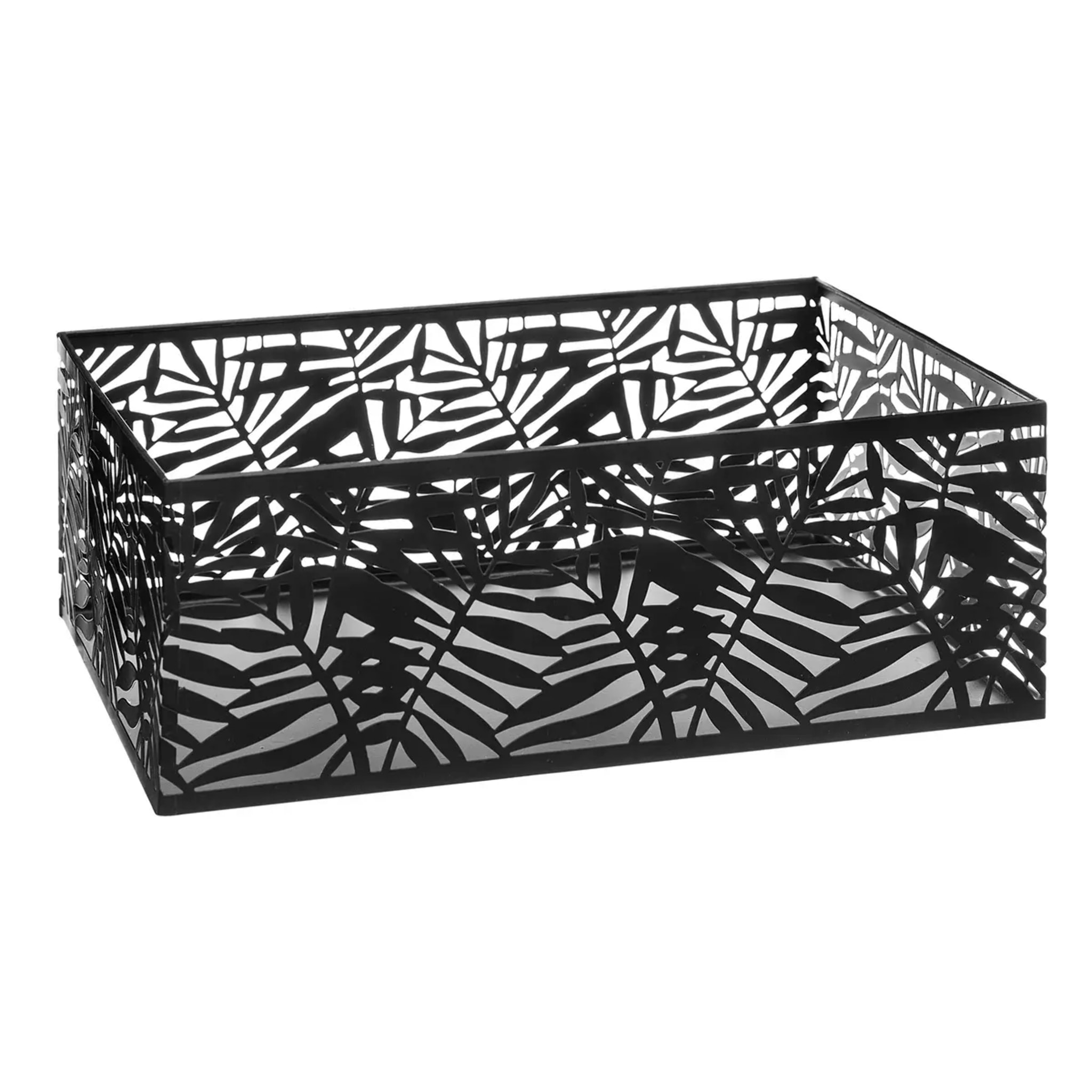 Set de 3 cagettes "Pop" métal ajouré noir