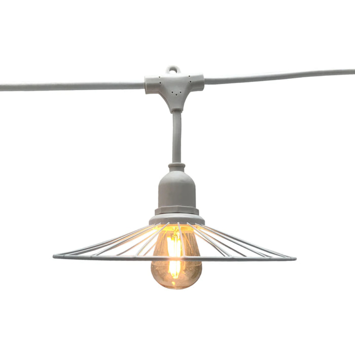 Guirlande fil métal CHIC CAGE 10xE27 6M