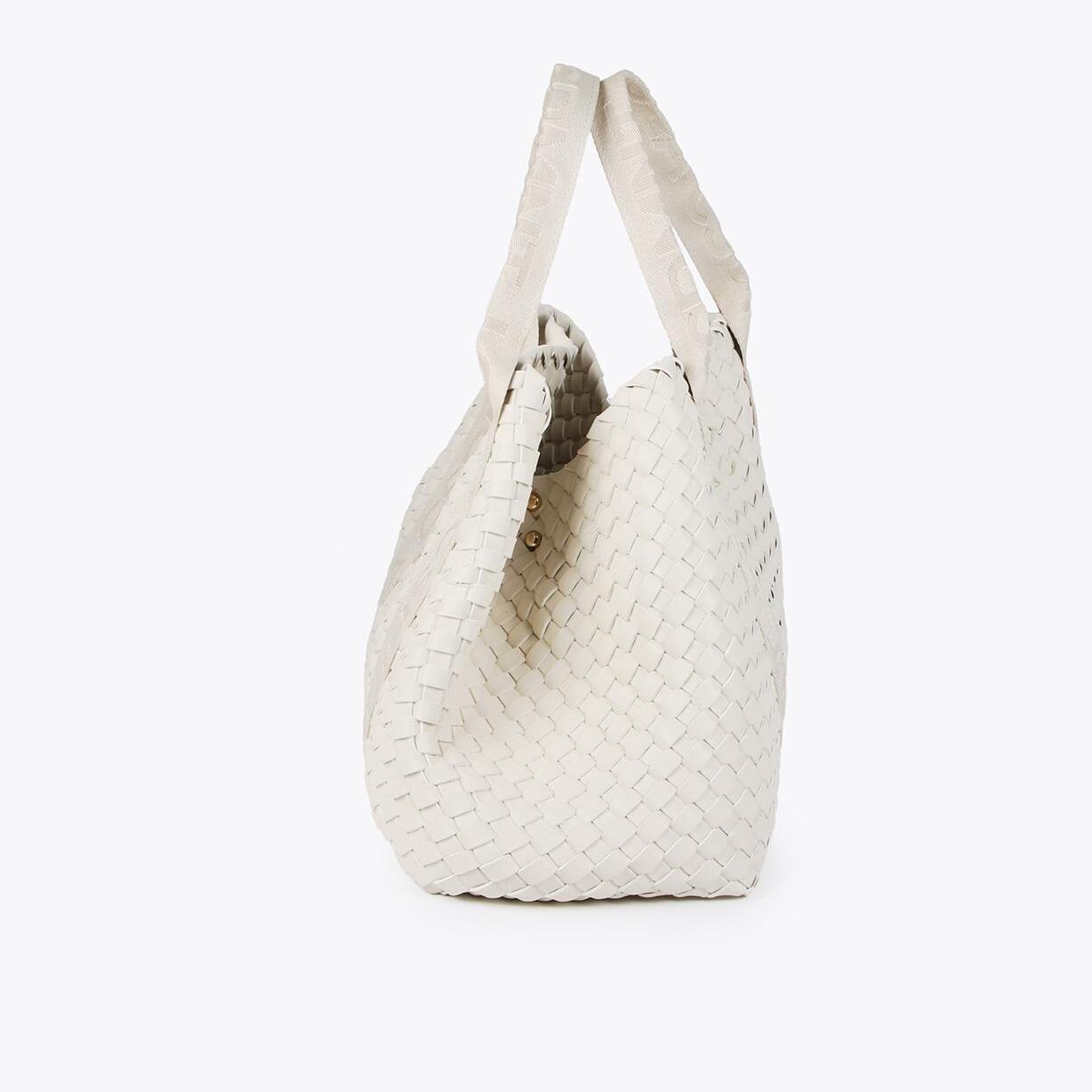 Borsa shopper a mano intrecciata