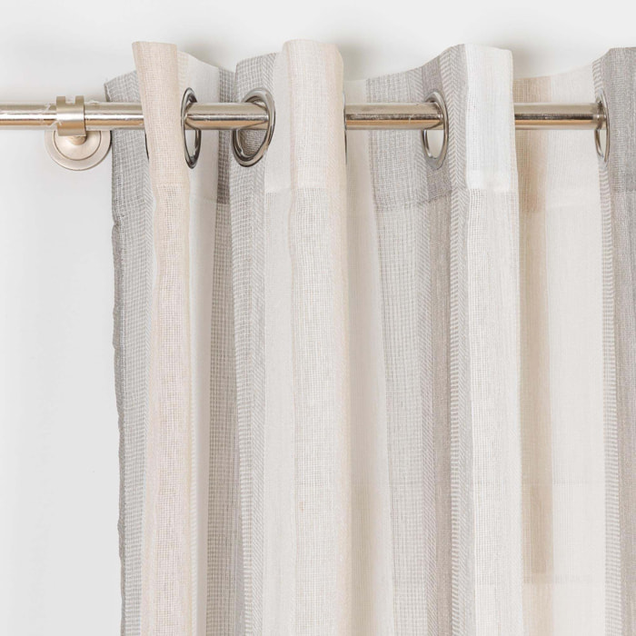 Cortina Libia Raya Vertical gris perla