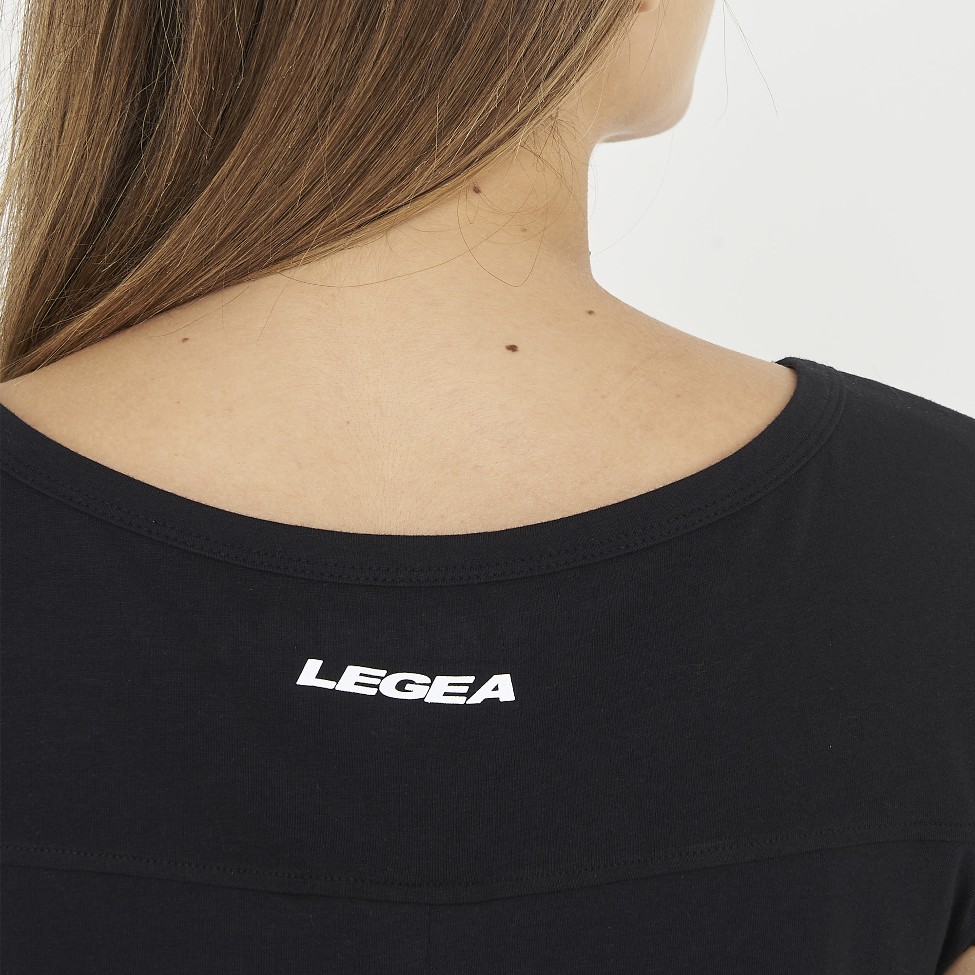 t-shirt ginnastica europa donna nero