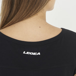 t-shirt ginnastica europa donna nero