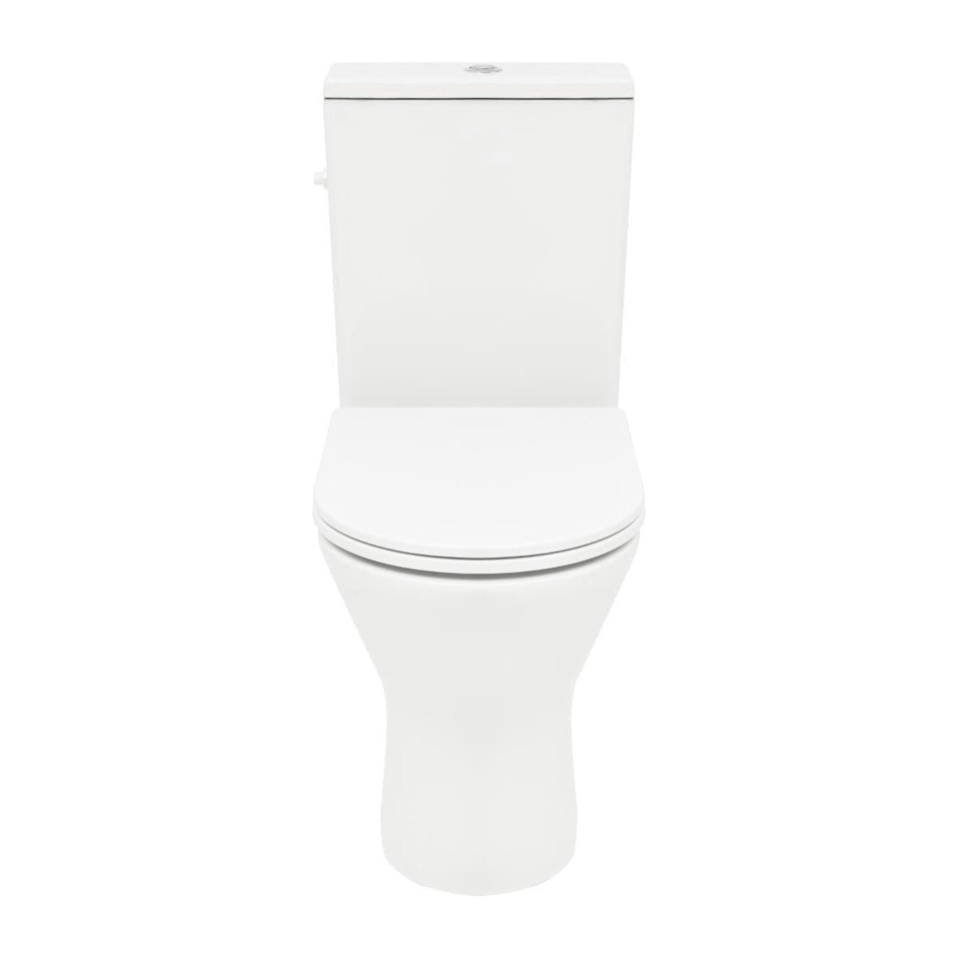 Brevis cuvette WC à poser adaptée PMR sans bride en céramique (réservoir non fourni), blanc (SATBRE033RREXVPB)