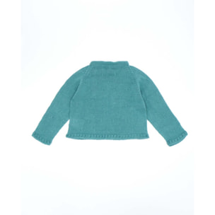 CHAQUETA PUNTO ALGODÓN ORGÁNICO VERDE