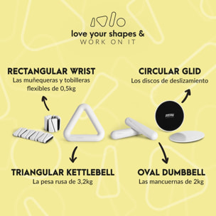 Pack fitness 4 accesorios SHAPES KIT FITFIU by Patry Jordan