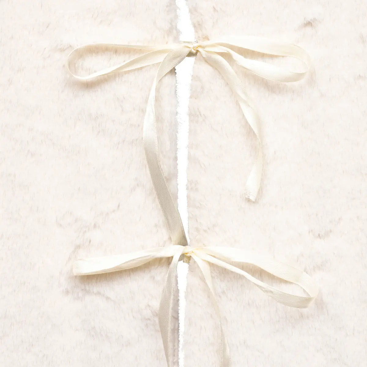 TAPIS SAPIN FOURRURE CREME