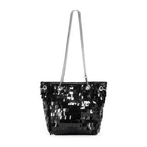 Bolso de fiesta negro con lentejuelas