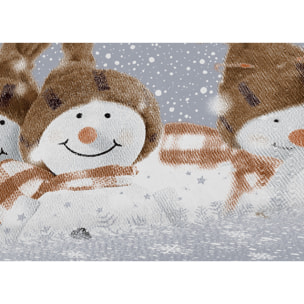 Telo Arredo Multiuso Copritutto 100% Cotone Snowman Beige