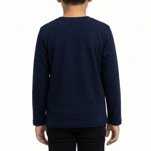 T-shirt maniche lunghe con stampa logo