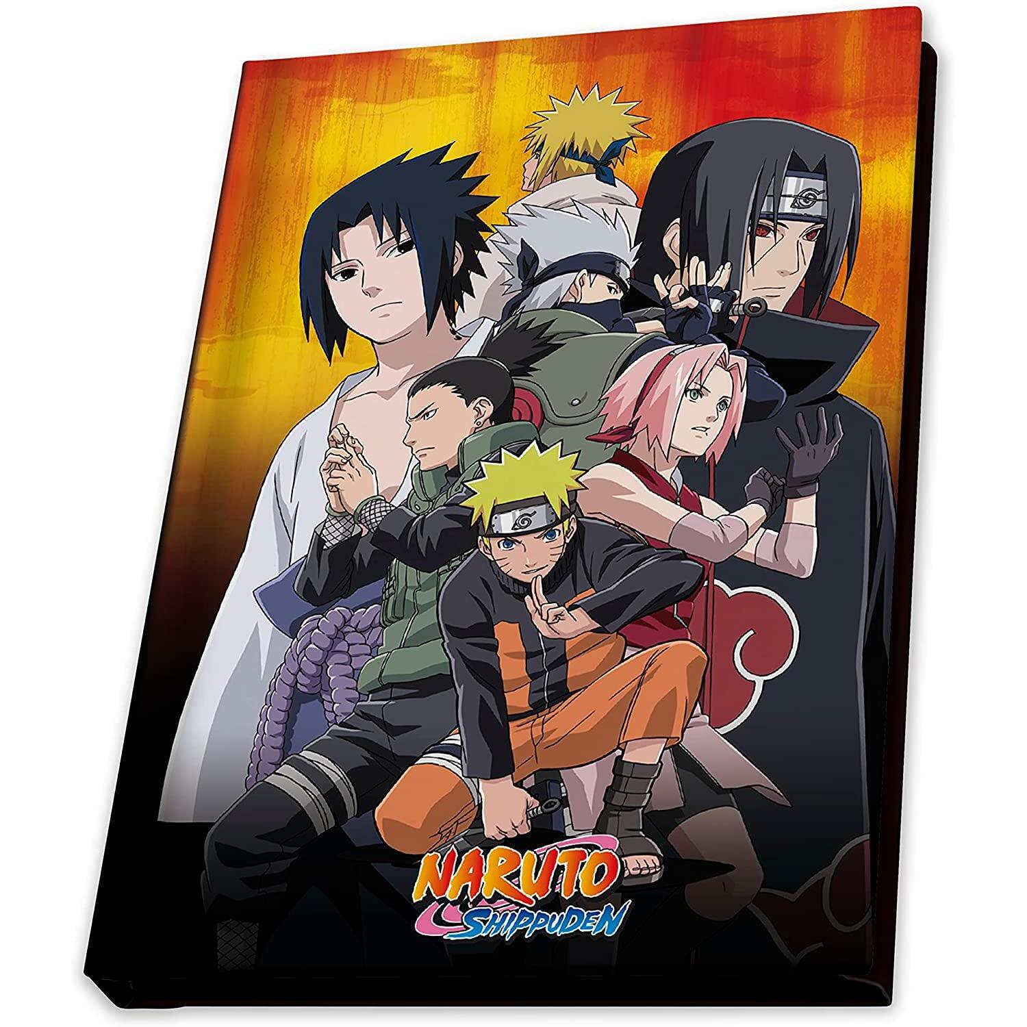 Naruto Shippuden Tazza 320ml Portachivi Naruto e Agenda Simbolo Konoha Abystyle