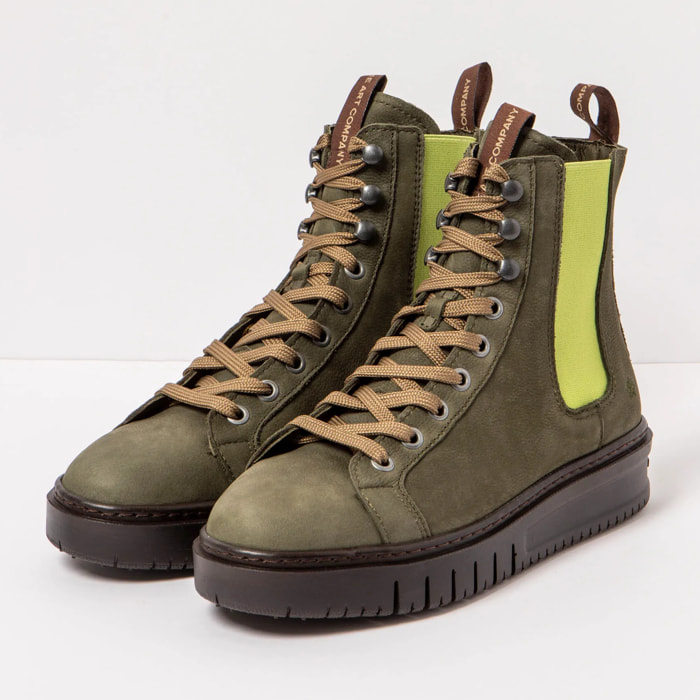 Botines 1779 NOBUCK KAKI-PISTACHO/BELLEVILLE color Kaki-pistacho