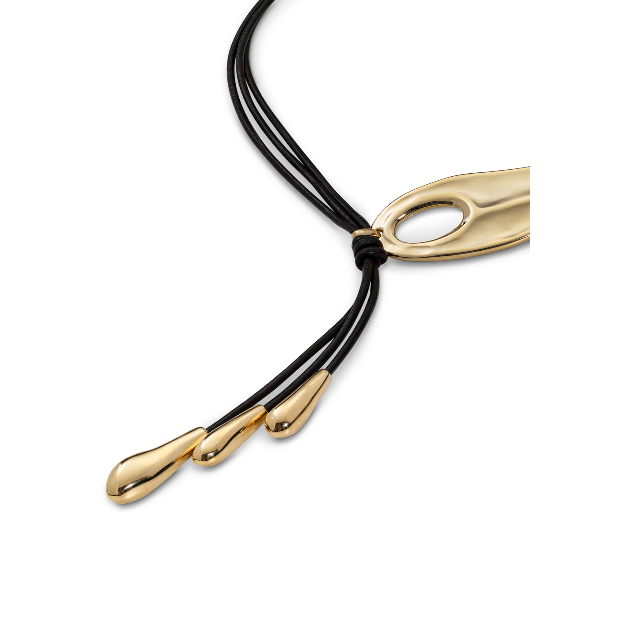 Colgante Big leaf DORADO U