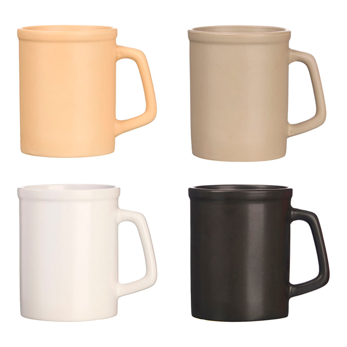 Pacco da 4 barattoli assortiti 4 colori neutri 550 ml