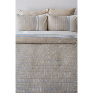 Parure de lit 100% coton imprimé "Milet"