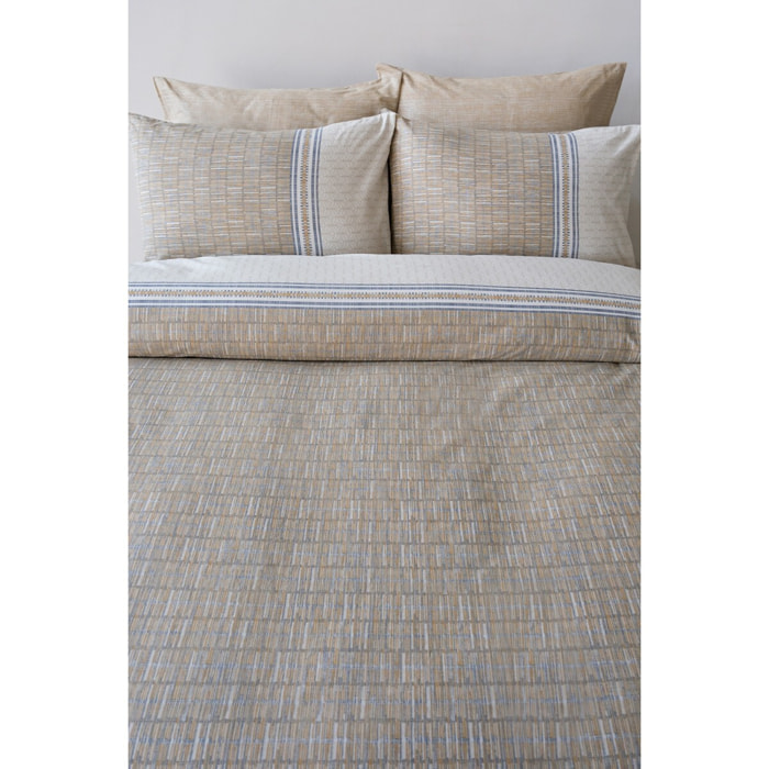 Parure de lit 100% coton imprimé "Milet"