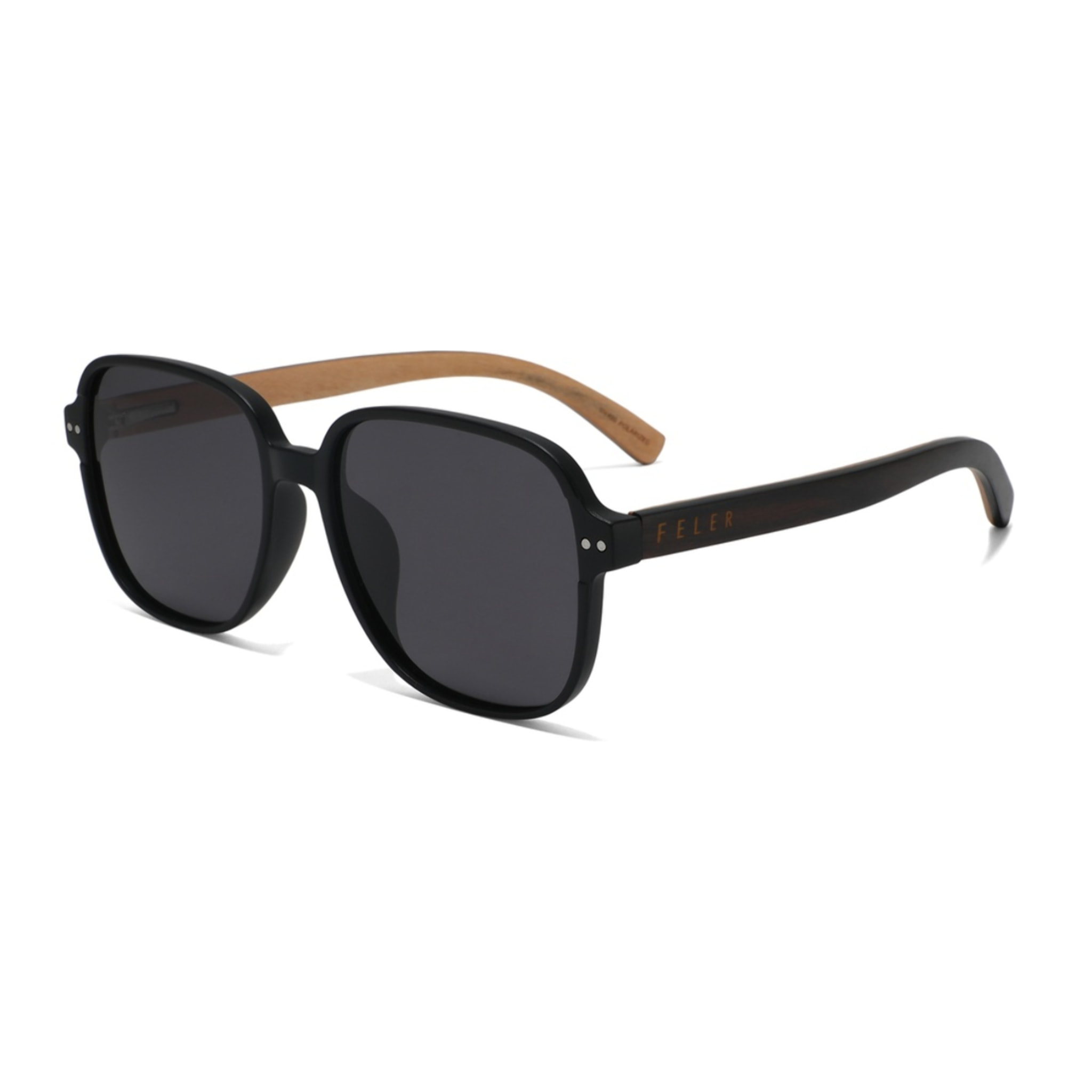 Gafas de Sol Feler 1604-1 Polarizadas de Madera Mujer 54 mm