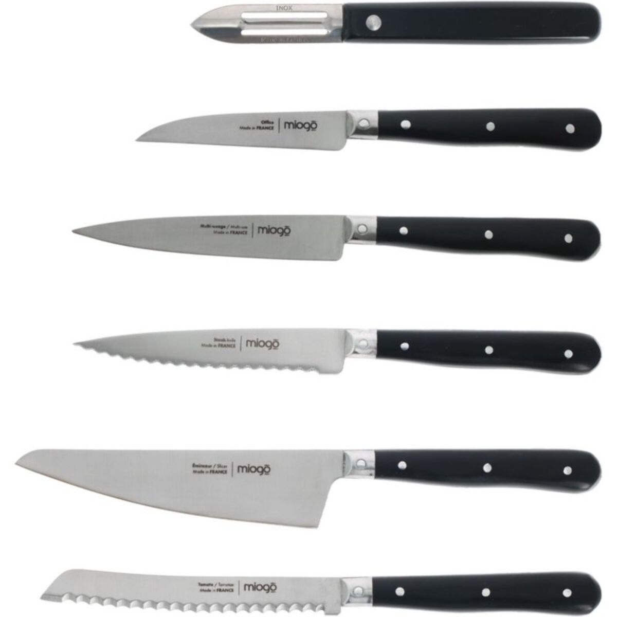 Couteau MIOGO Steak 10.5 cm Pleine soie