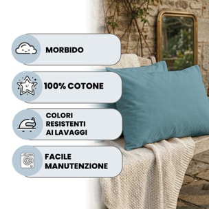 COPPIA FEDERE MAX COLOR, 100% Cotone, Made in Italy - OTTANIO