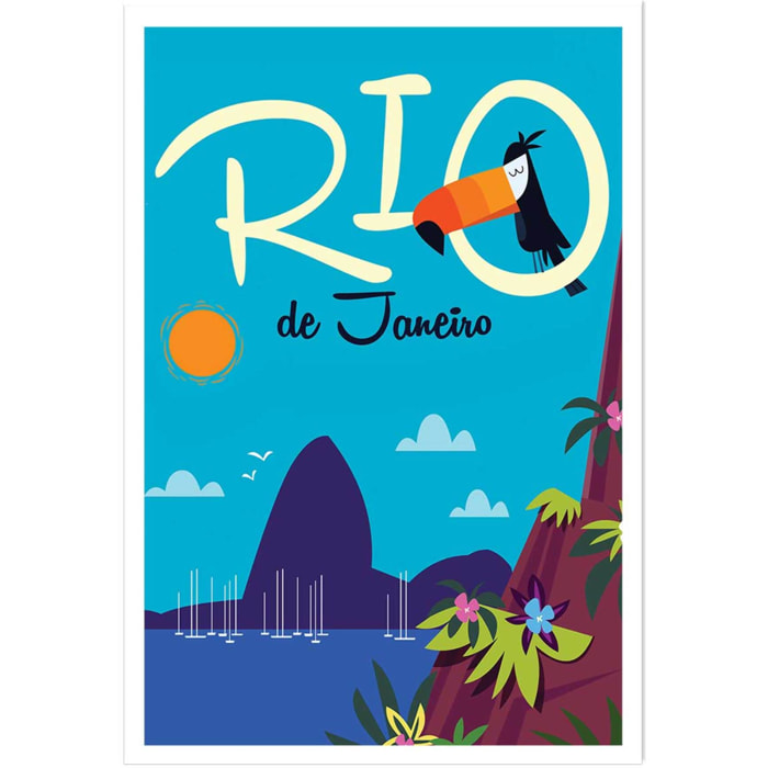 Affiche Toucan à Rio De Janeiro Affiche seule