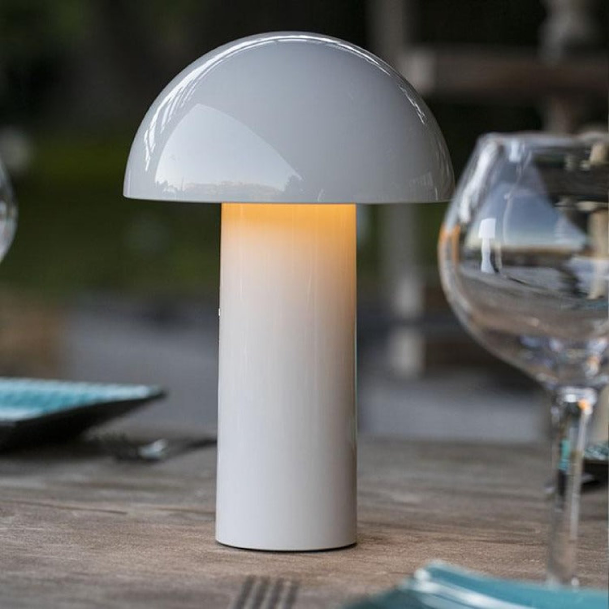 Lampe de table sans fil LED TOD WHITE H28CM