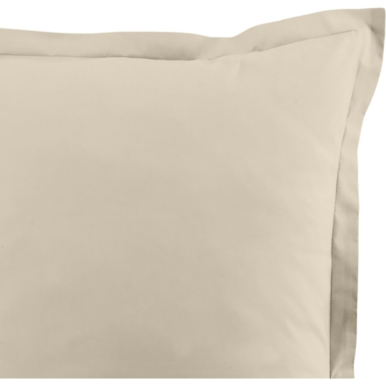 Lot De 2 Taies D'oreiller 100% Coton 57fils Grege