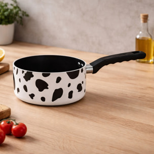 Lot de poêle et casserole en aluminium à motif vache - tous feux ANIMALS