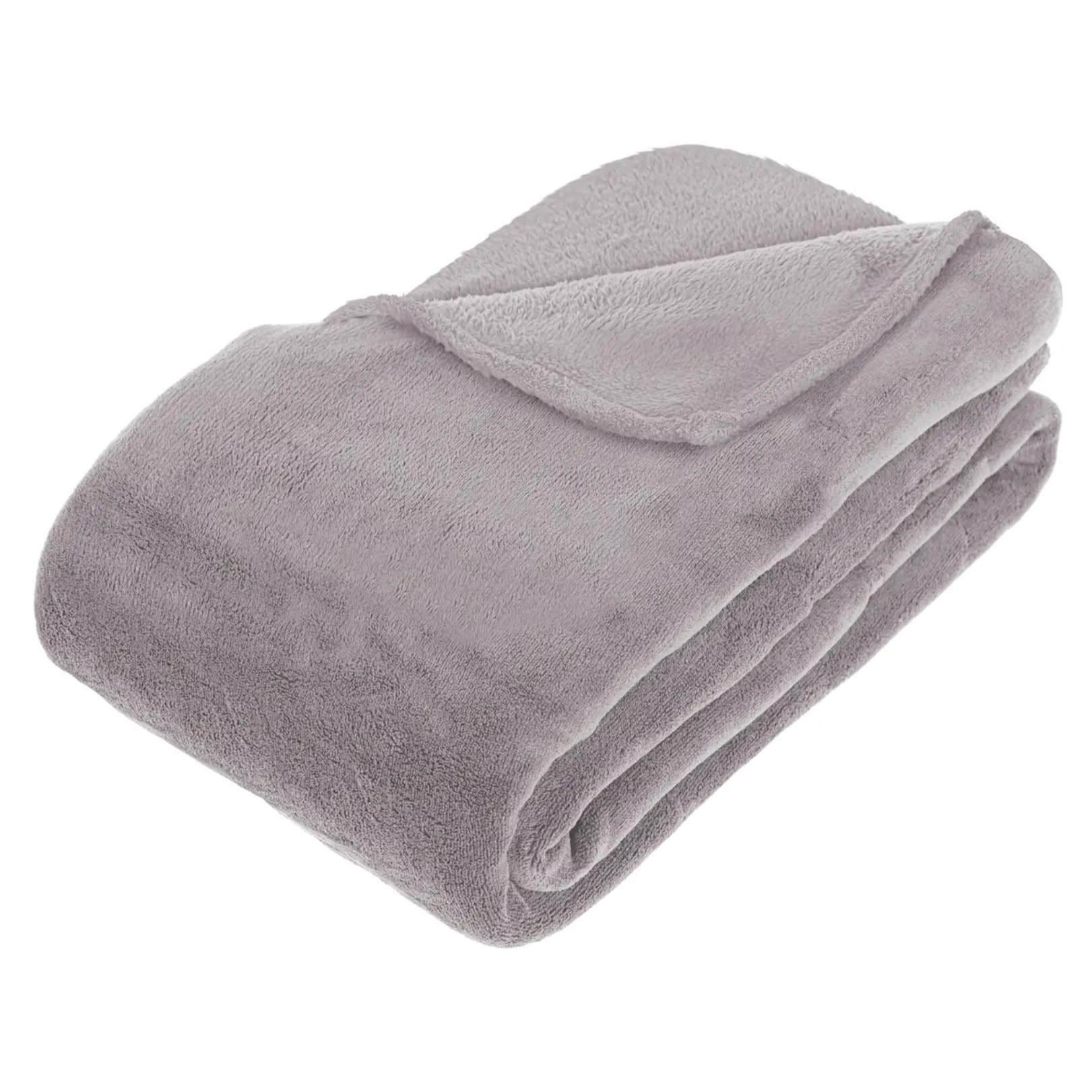 Plaid microfibre gris 180x230cm