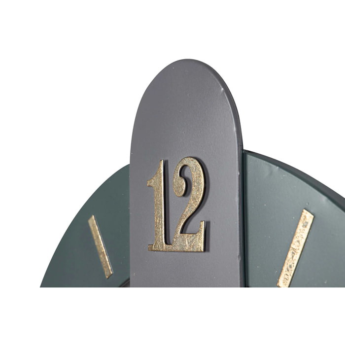Reloj Pared Metal Gris Dorado 59x4x71 Cm