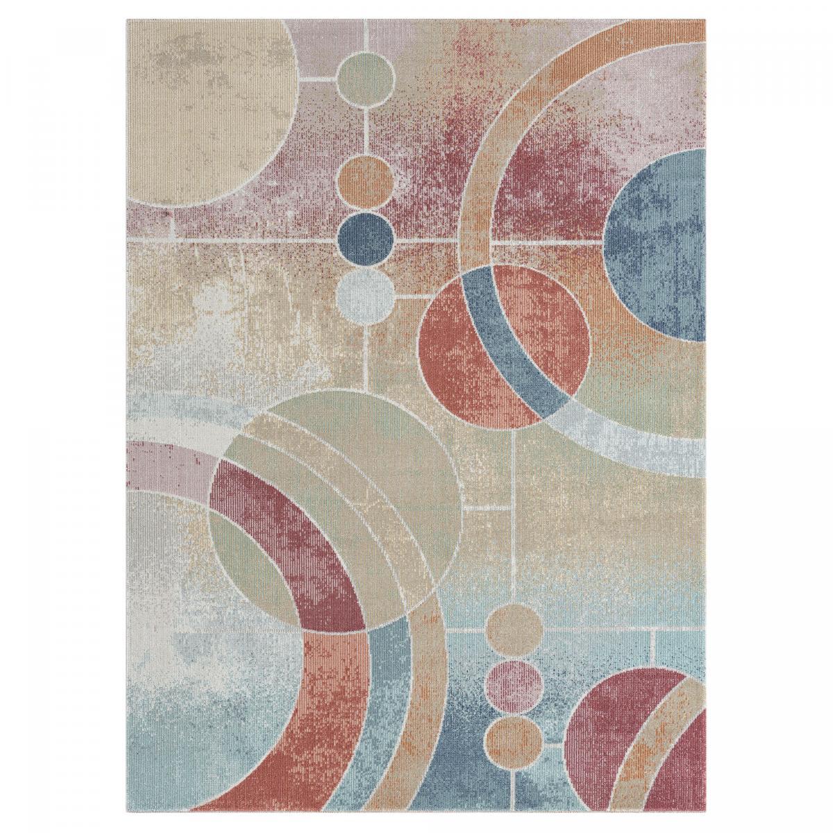 Tapis extérieur tissé kilim rectangle BOHI