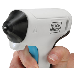 BLACK+DECKER Pistolet à colle sans fil 3,6V BCGL115-XJ, gamme Crafting avec 20 Sticks De Colle