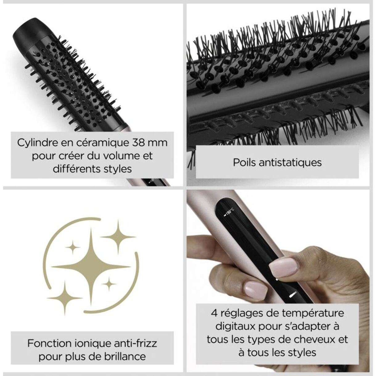 Brosse chauffante BABYLISS Volume Boost HSB200E