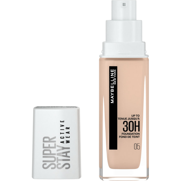 Maybelline New York Superstay Active Wear 30H Fond De Teint Longue Tenue 05 BEIGE CLAIR 30 ML