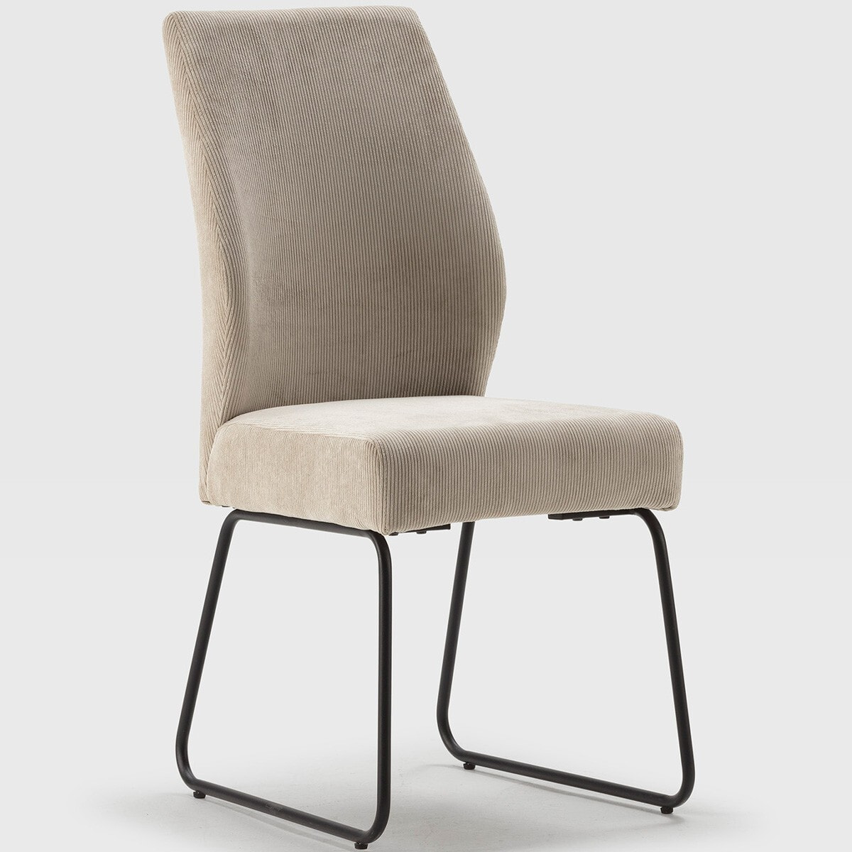 Lot de 4 chaises en velours côtelé - STUGA
