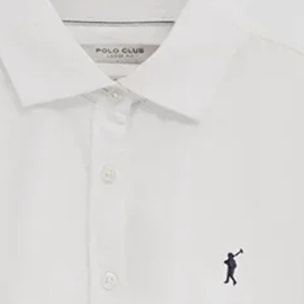 Camisa cotolino blanca de corte holgado y bordado Rigby Go