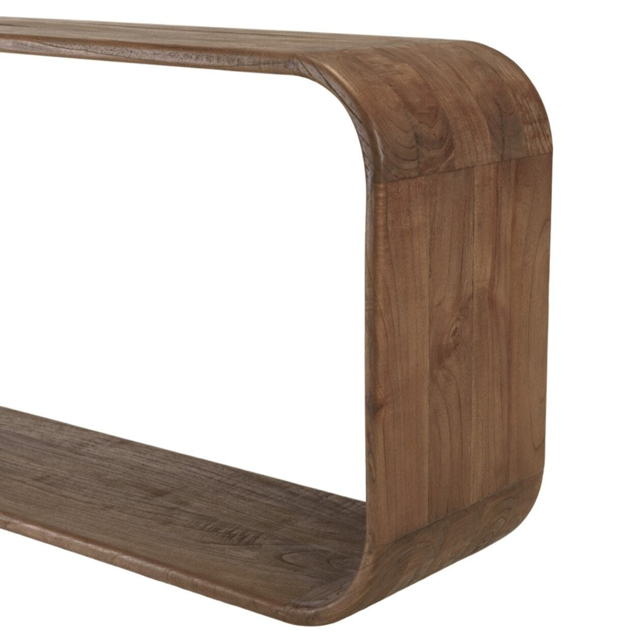 ROMY - Console design arrondi en bois de mindi