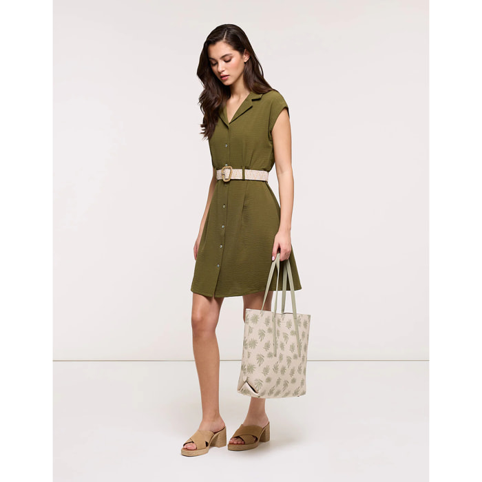 Shopping Bag Beige Caqui - Taliria