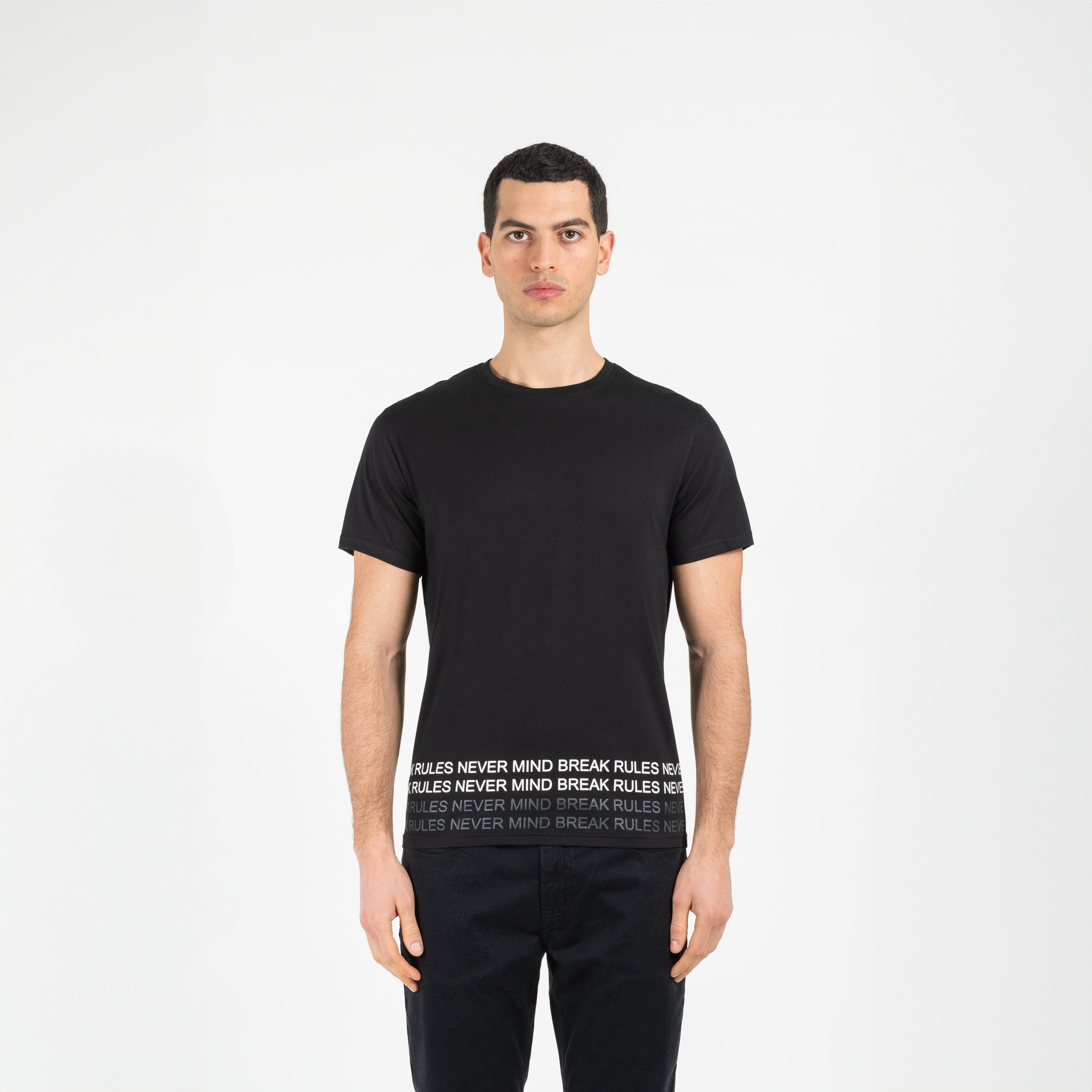 T-shirt jersey cotone organico con stampa narrow fit