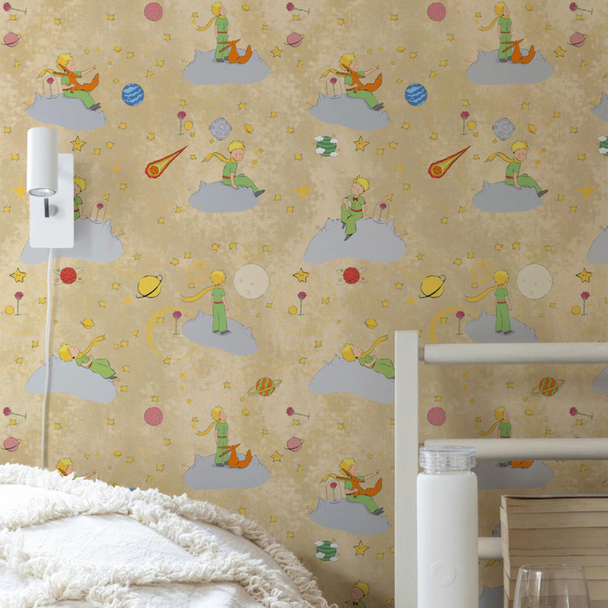 Carta da Parati Ufficiale Il Piccolo Principe Spazio Vintage