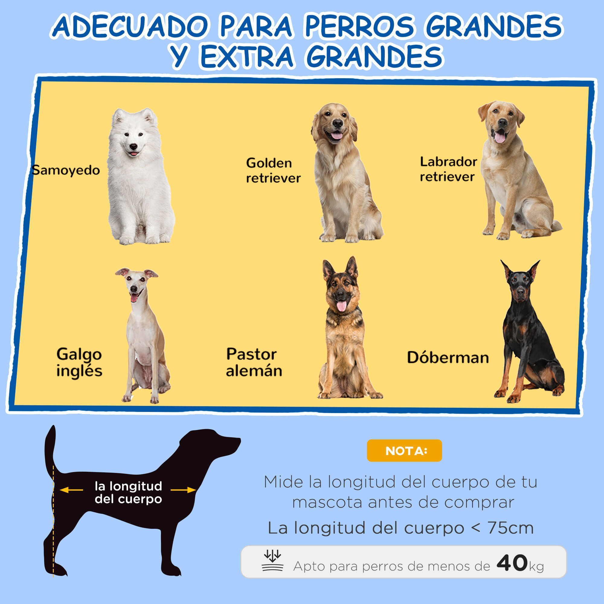 Caseta para Perros con Cubierta Exterior 110x75x87 cm Cama Elevada para Mascotas con Cojín y Ventanas de Malla Enrollable para Perros Grandes Gris