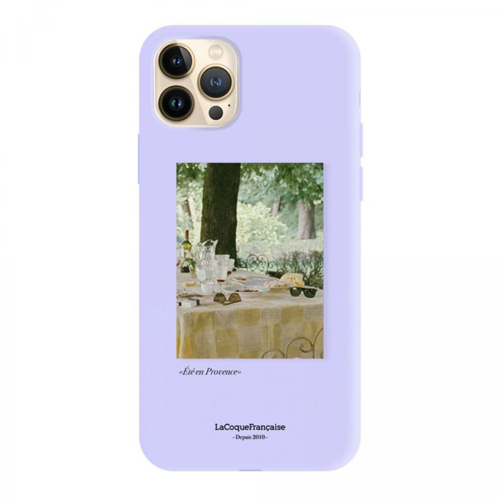 Coque iPhone 13 Pro Silicone Liquide Douce lilas Été Provencal La Coque Francaise.