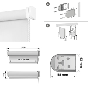 Estor motorizado SCREEN Blanco