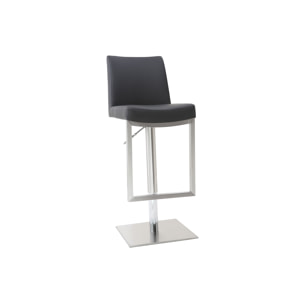 Tabouret de bar design noir KYLE