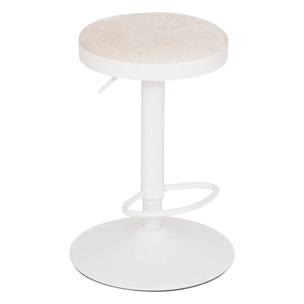 Lot de 2 tabourets de bar Ilsa ivoire