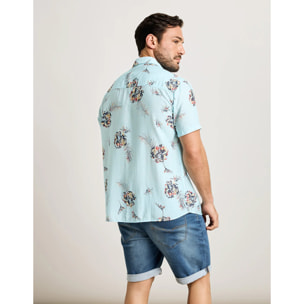 Camisa Manga Corta Azul Celeste - Chofy