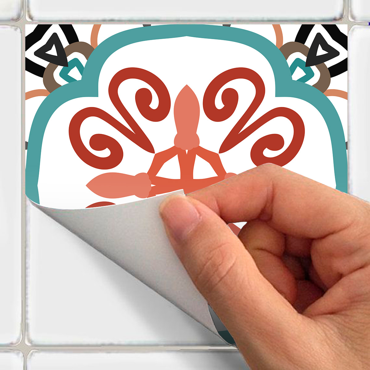 Stickers muraux - Sticker Mural Carrelage adhésif Cuisine Salle de Bain - 9 STICKERS CARRELAGES AZULEJOS FRANCKY