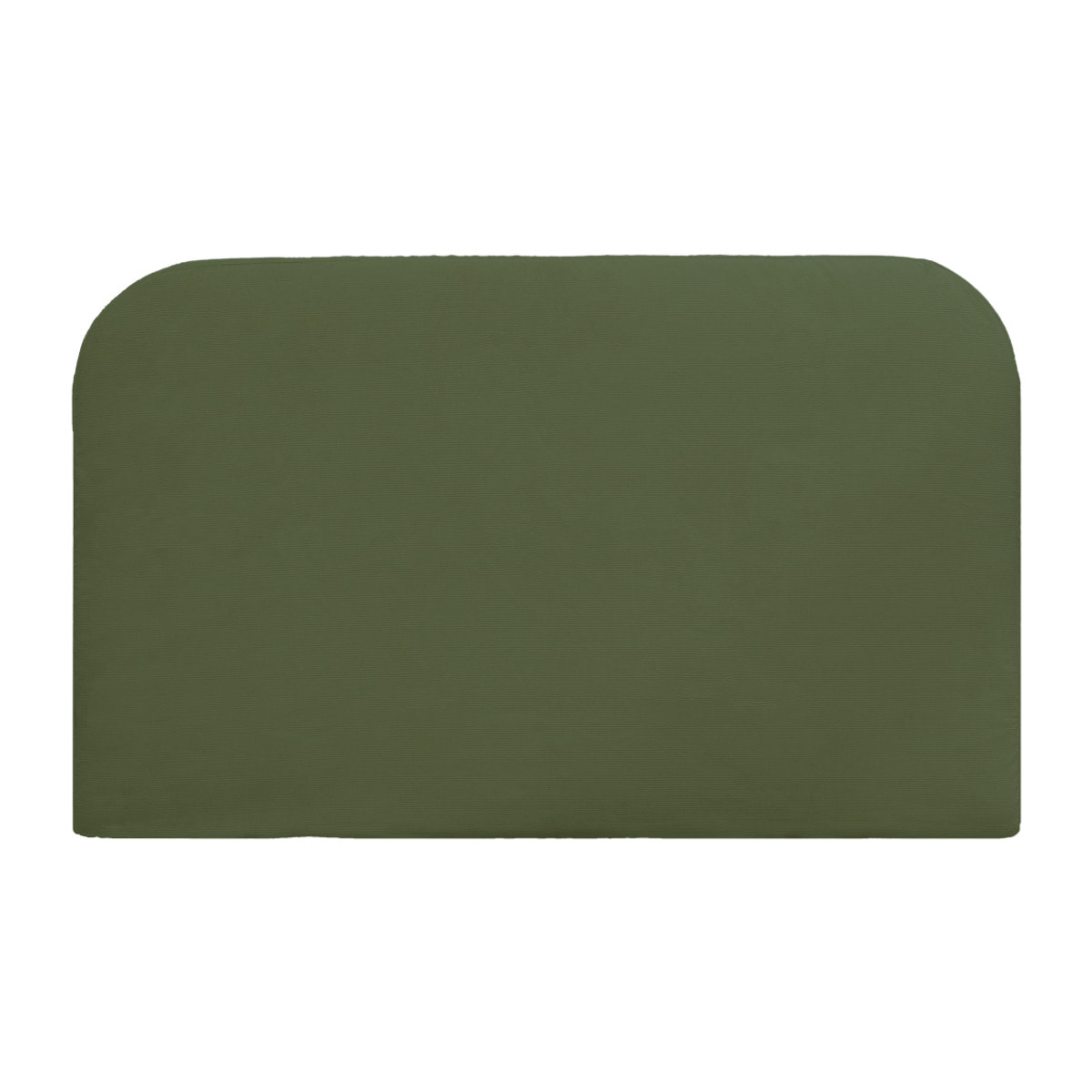 Cabecero tapizado desenfundable de pana verde de varias medidas