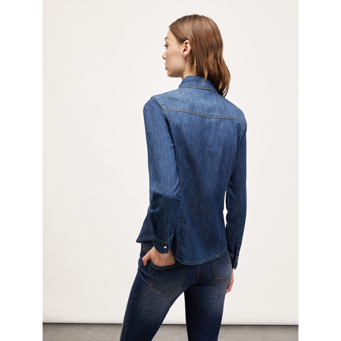 Motivi - Camisa en denim - Azul