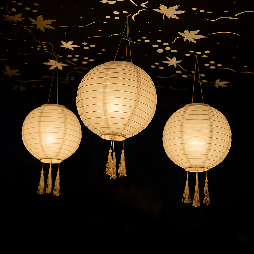 3 Lampion solaire HIMALAYA D30CM