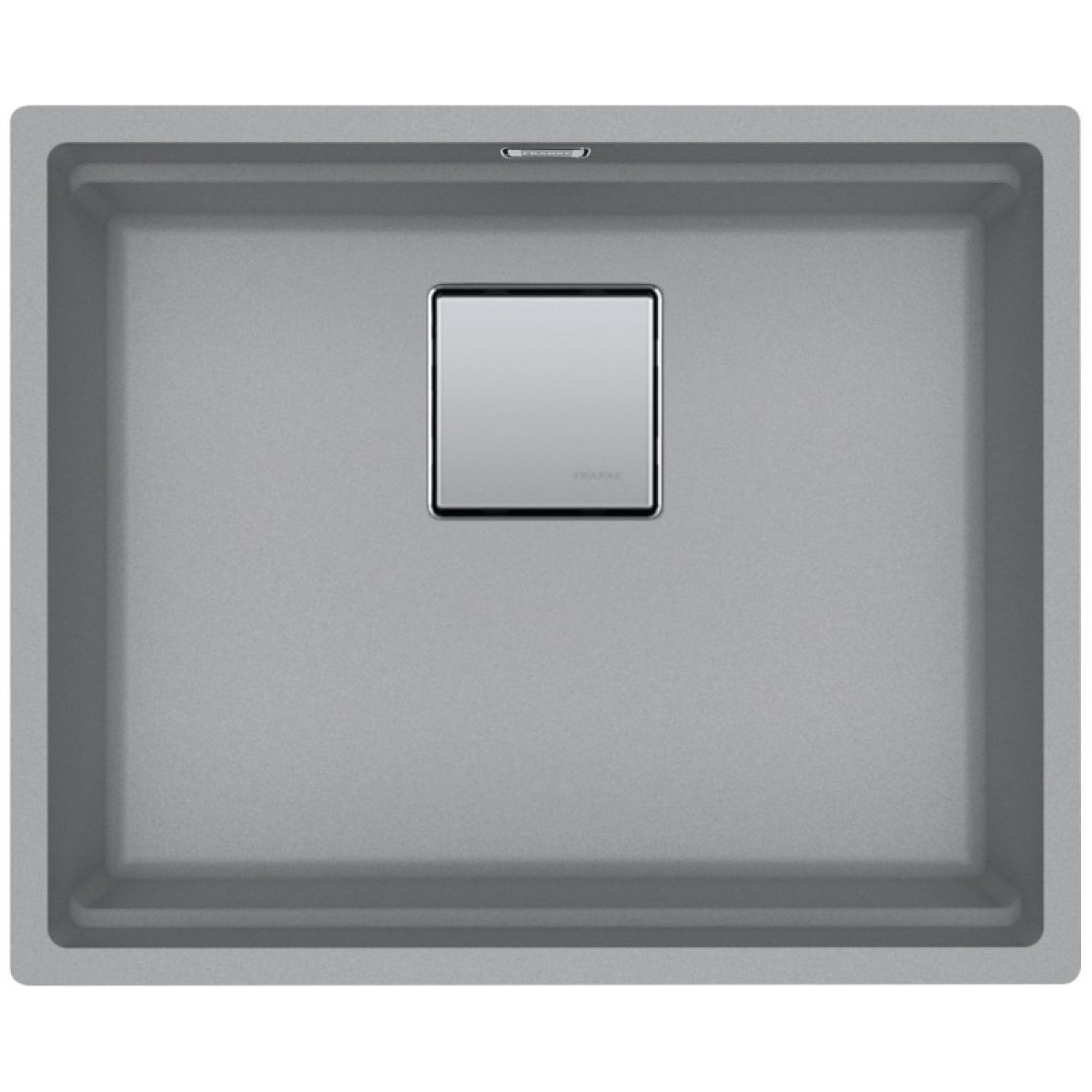 Set Kubus Evier sous plan 56x46cm Fragranit+, Pierre Grise + Mitigeur Grohe Monocommande SuperSteel (125.0512.507-DC1)